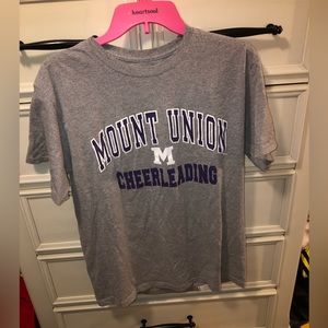 Mount union cheerleading tshirt